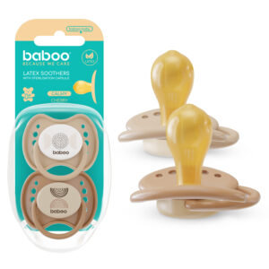 Calmy Latex Soother, Round, 2 pcs