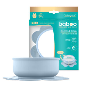 Silicone Bowl with Suction, 6+ m - Blue Haze