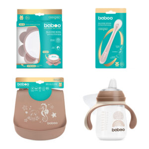 Silicone Eating Set, Au Naturale